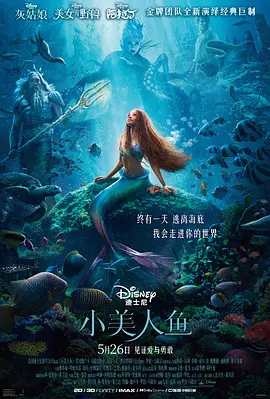 小美人鱼 The Little Mermaid 2023 小鱼仙(港)/小美人鱼真人版/迪士尼版小美人鱼 [美国] 豆瓣:4.8